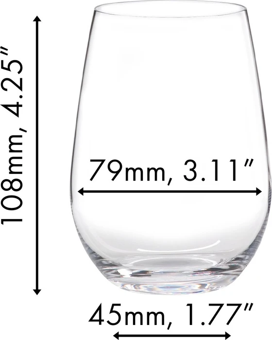 Riedel The O Wine Tumbler Rieslingglas, 4 Stück