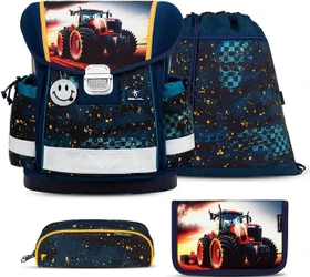 Belmil Mini-Fit Tractron Schultaschen-Set, 4-tlg.