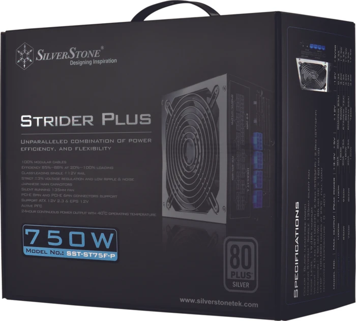 SilverStone Strider Plus Series 750W, ATX 2.3