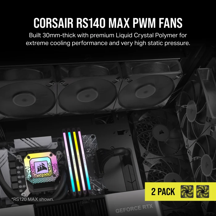 Corsair RS Series RS140 Max, 140mm, 2er-Pack