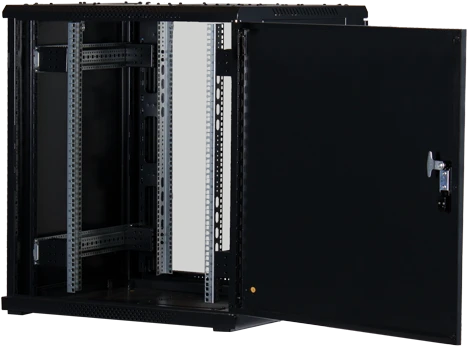 Rockstable 19" Serverschrank 18HE, Sicherheitsglastür, IP2X, schwarz, 800mm tief