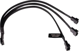 Alphacool 4-Pin auf 3x 4-Pin Verteiler, 30cm, schwarz