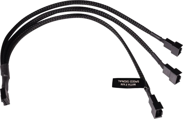 Alphacool 4-Pin auf 3x 4-Pin Verteiler, 30cm, schwarz