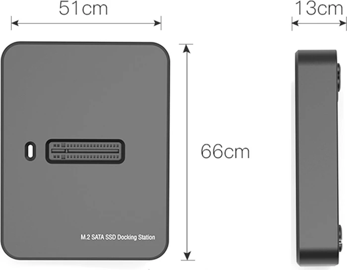 Gembird Dockingstation, M.2 NVMe/SATA, 1-Port, USB-C 3.1
