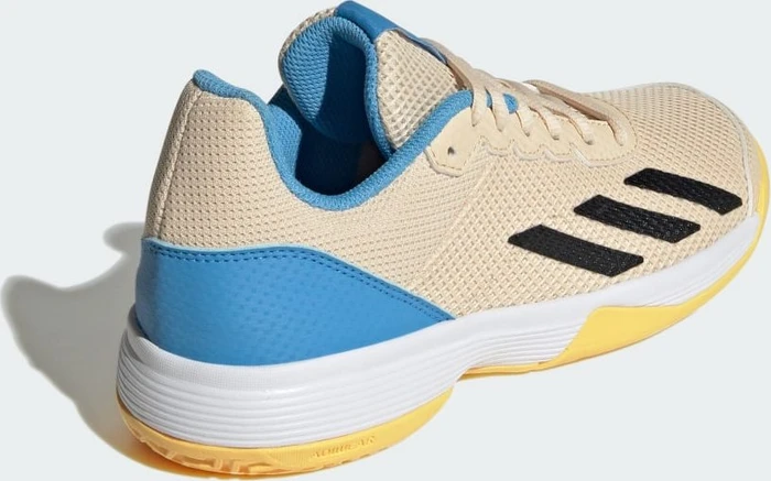 adidas Courtflash crystal sand/core black/blue burst (Junior)