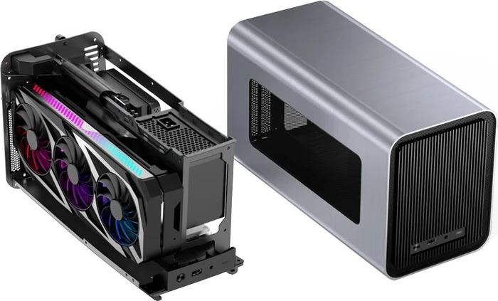 Jonsbo V11, silber, Mini-ITX