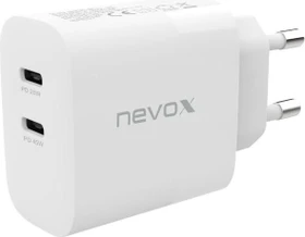 Nevox 45W Dual USB-C Power Delivery (PD) Ladegerät GaN weiß