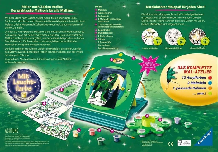 Ravensburger Malen nach Zahlen Atelier Dinosaurier