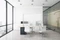 Nobo Premium Plus Schreibtisch-Trennwand aus Acryl, transparent/silber, 80x100cm Vorschaubild