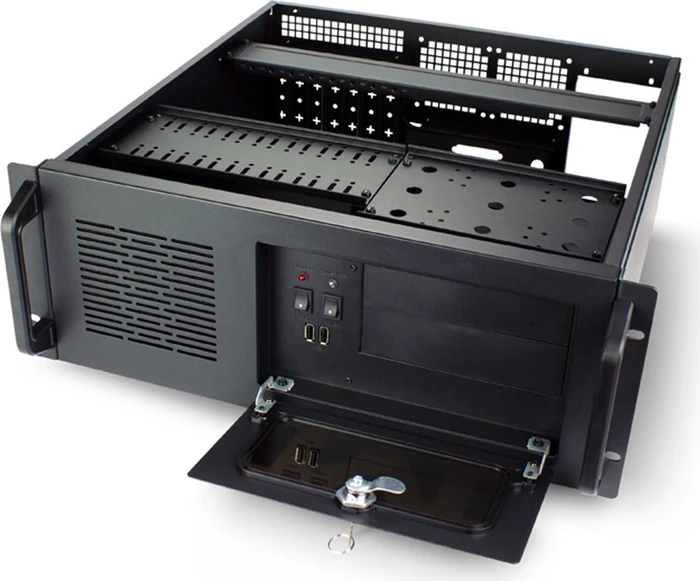 Fantec SG-4700, schwarz, 4HE, ATX