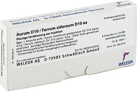 Weleda Aurum D10/Ferrum sidereum D10 Praep. Injektion Ampullen, 8 Stück