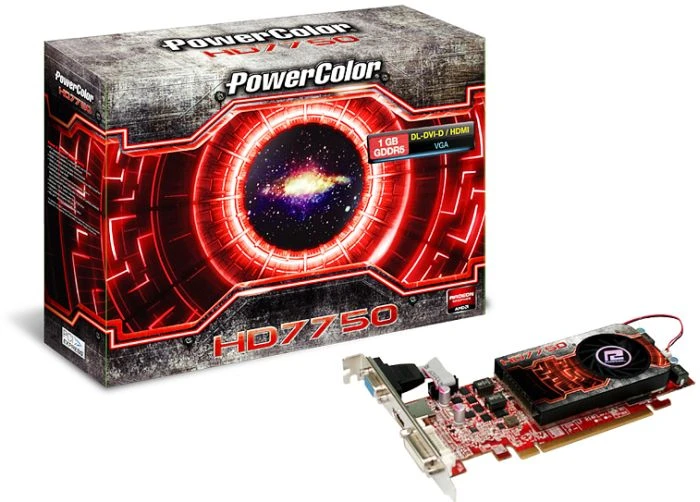 PowerColor Radeon HD 7750 low profile, 1GB GDDR5, VGA, DVI, HDMI