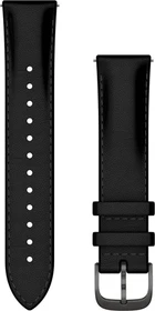 Garmin Schnellwechsel Ersatzarmband 20mm Leder black/brushed slate