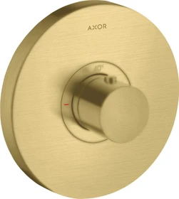 Hansgrohe Axor ShowerSelect rund Thermostat brushed brass