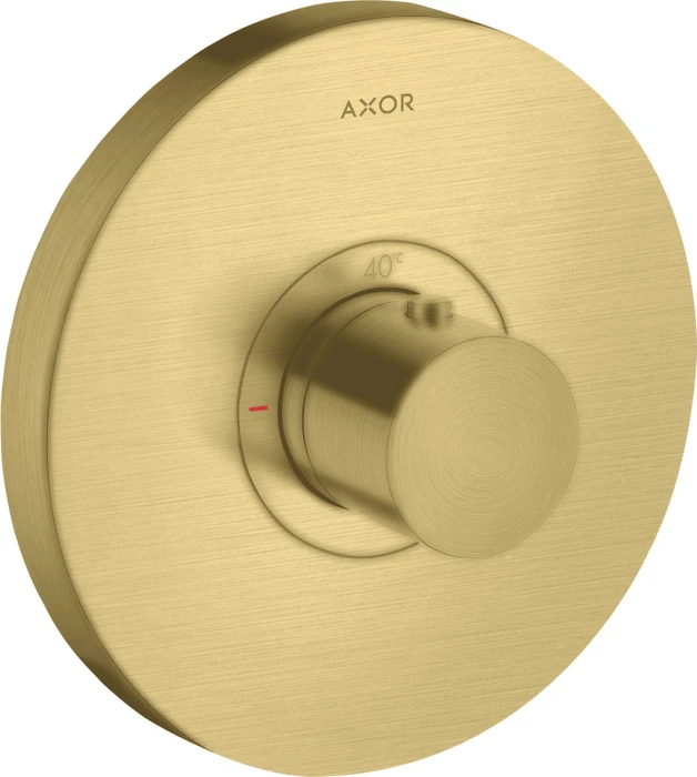 Hansgrohe Axor ShowerSelect rund Thermostat brushed brass