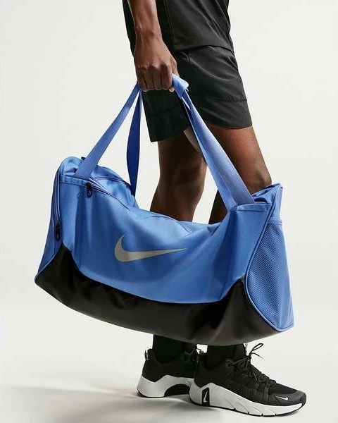 Nike Brasilia Medium Sporttasche indigo storm/black/reflective silver