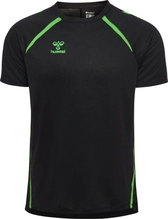 hummel Lead 2.0 Funktionsshirt kurzarm black/green gecko (Herren)
