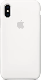 Apple Silikon Case für iPhone XS weiß
