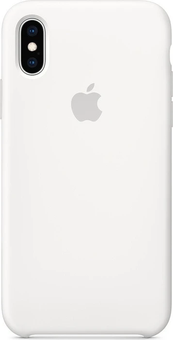 Apple Silikon Case für iPhone XS weiß