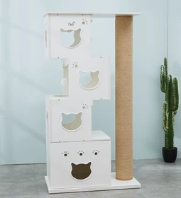 CatS Design Kratzbaum XXL, D5b, beige/weiß