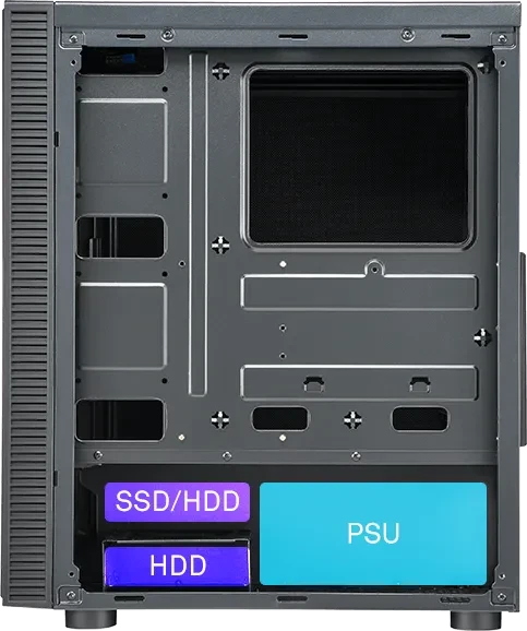 FSP CMT223S, schwarz, schallgedämmt