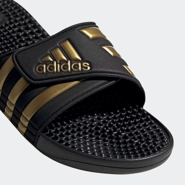 adidas Adissage core black/gold metallic