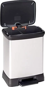 Curver Deco Bin Metallics Duo 30l silber