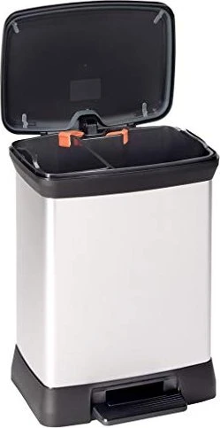 Curver Deco Bin Metallics Duo 30l silber