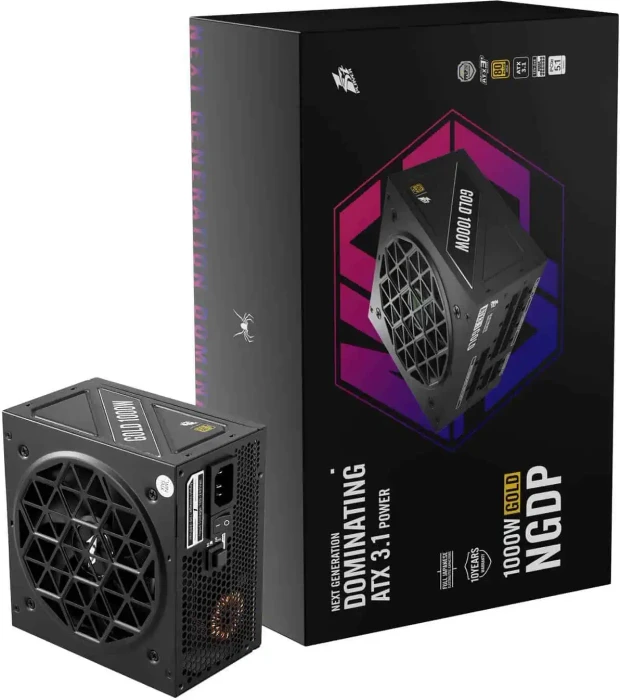 1st Player NGDP Gold schwarz 1000W, ATX 3.1