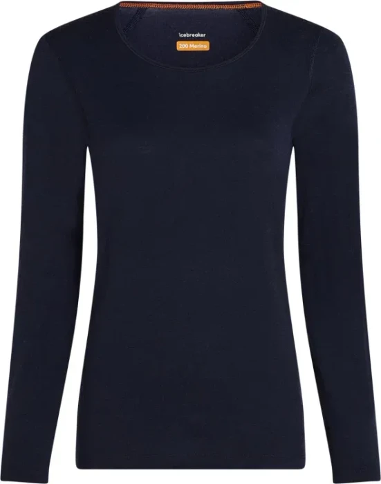 Icebreaker Merino 200 Oasis Scoop Funktionsshirt langarm midnight navy (Damen)