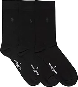 Seidensticker Socken schwarz, 3 Paare