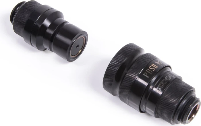 Alphacool Eiszapfen G1/4" AG Schnellverschluss Kupplung Set, deep black