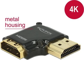 DeLOCK 4K HDMI Typ A Stecker/Buchse Adapter gewinkelt rechts (65661)