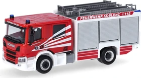 Herpa Scania Crewcab CP28 Löschfahrzeug Feuerwehr Koblenz