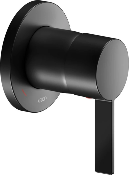 Keuco IXMO 59551 Einhebelmischer Wandmontage Unterputz IXMO Pure schwarz matt