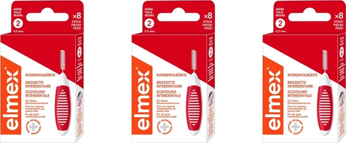 Elmex Interdentalbürste Größe 2 rot, 8 Stück