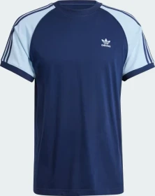 adidas Colorblocked 3-Streifen T-Shirt kurzarm night indigo/clear sky (Herren)