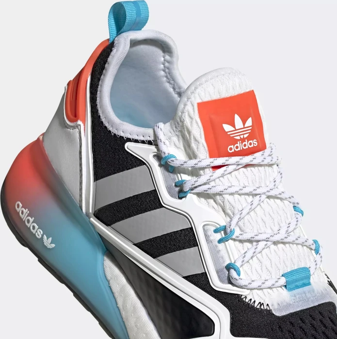 adidas ZX 2K Boost core black/grey two/signal cyan (Damen)