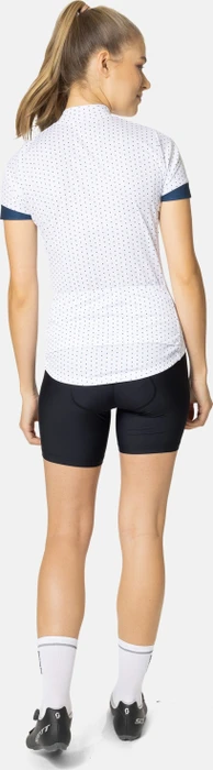 Odlo The Essential Print Trikot kurzarm black/paradise pink (Damen)