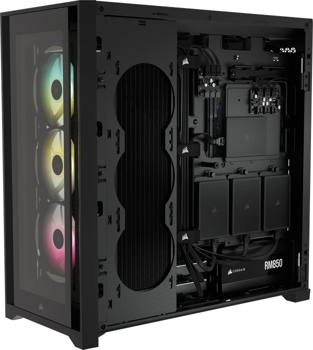 Corsair iCue 5000X RGB, schwarz, Glasfenster