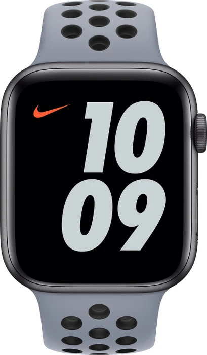 Apple Nike Sportarmband Regular für Apple Watch 44mm Obsidian Mist/Schwarz