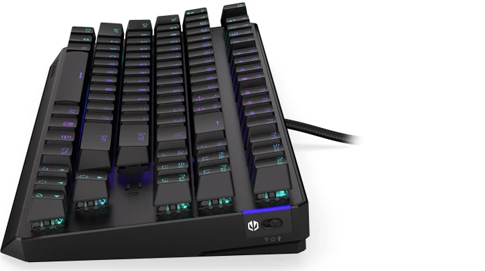 Endorfy Thock TKL Wireless, PBT, LEDs RGB, hot-swap, Black, Kailh Box BLACK, USB/Bluetooth, US