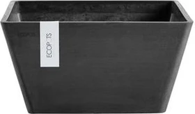 Ecopots Kunststoff-Topf Berlin 31x31cm dark grey
