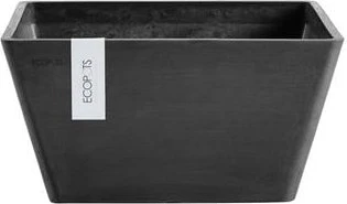 Ecopots Kunststoff-Topf Berlin 31x31cm dark grey