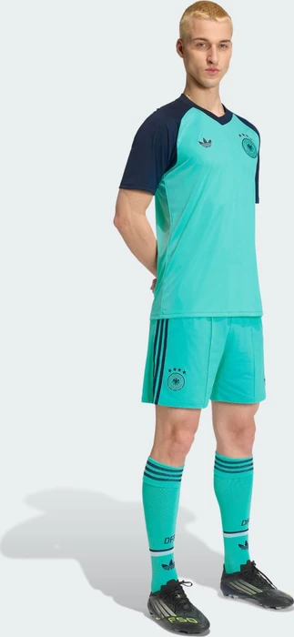 adidas FIFA WM 2026 Deutschland Auswärts Aufwärmtrikot kurzarm flash aqua (Herren)