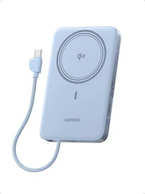 Ugreen MagFlow Air Magnetic Power Bank (10000mAh, Qi2 15W) blau