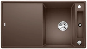 Blanco Axia III 5 S InFino Einbau Becken reversibel mit Ablauffernbedienung cafe inkl. Glasschneidbrett
