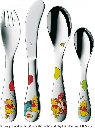 WMF Winnie the Pooh Kinderbesteck-Set, 4-tlg. (12.8350.6040)