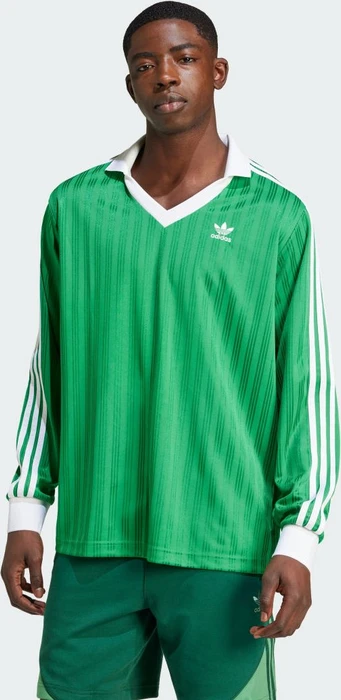 adidas Adicolor Piqué Football Shirt langarm grün (Herren)