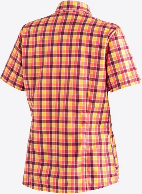 Maier Sports Philina Hemd kurzarm red yellow check (Damen)